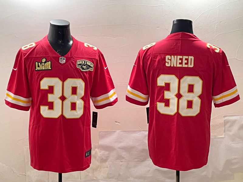 Men Kansas City Chiefs #38 Sneed Red Second generations 2025 Nike Limited NFL Jersey style 2->kansas city chiefs->NFL Jersey